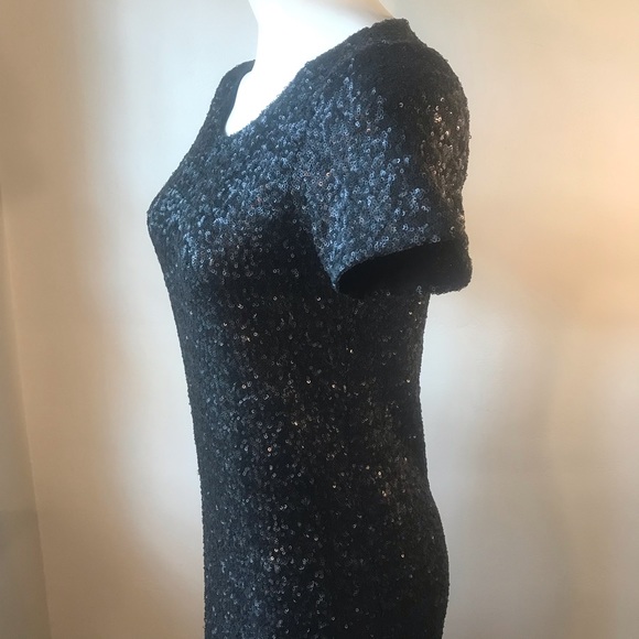 Velvet by Graham and Spencer Brand, Black Sequin Dress, LBD, Formal, Semi-Formal - Picture 11 of 15